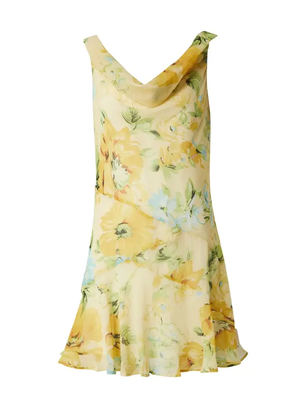 TOPSHOP TOPSHOP Obleka  svetlo modra / rumena / svetlo rumena / svetlo zelena