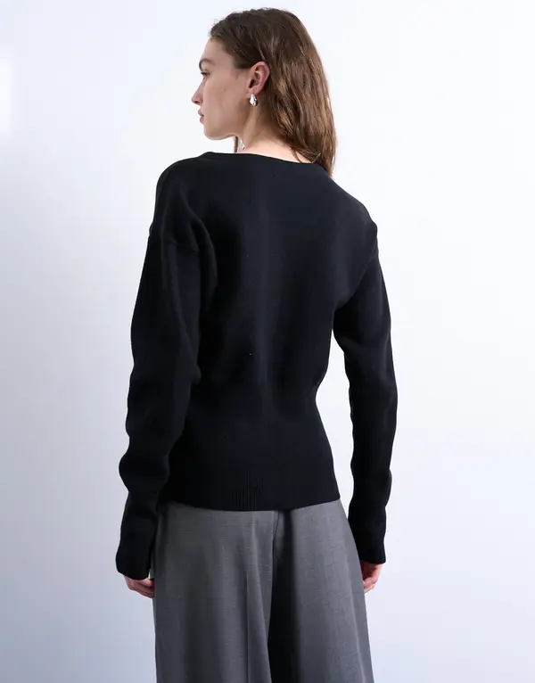 TOPSHOP TOPSHOP Pletena jopa  črna