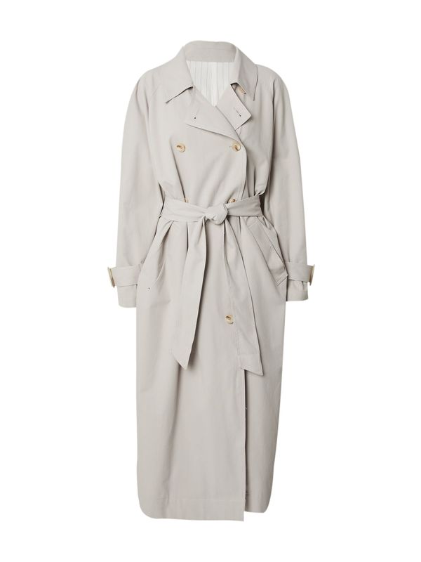 TOPSHOP TOPSHOP Prehoden plašč  svetlo siva / bela