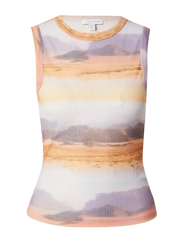 TOPSHOP TOPSHOP Top  grafit / majnica / pastelno lila / oranžna