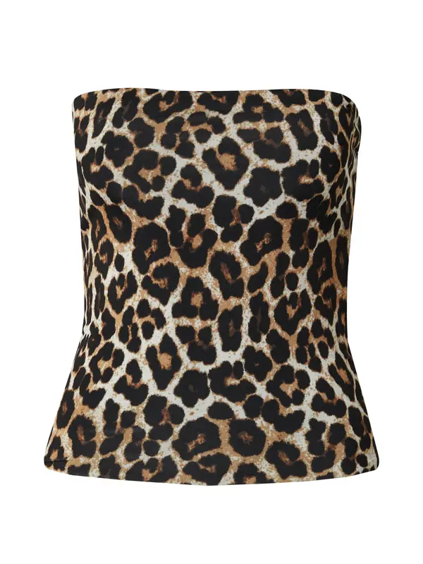 TOPSHOP TOPSHOP Top  kremna / rjava / črna