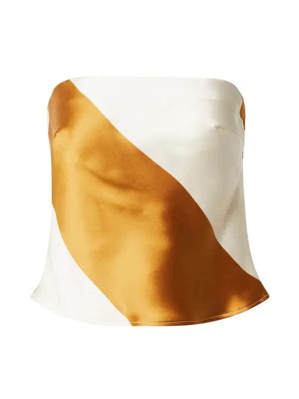 TOPSHOP TOPSHOP Top  rjava / off-bela