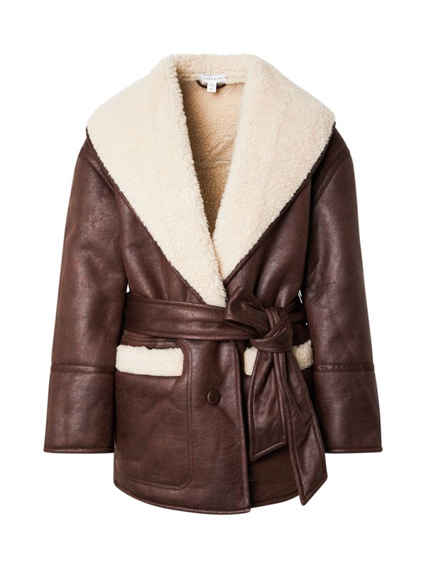 TOPSHOP TOPSHOP Zimska jakna  kremna / rjava