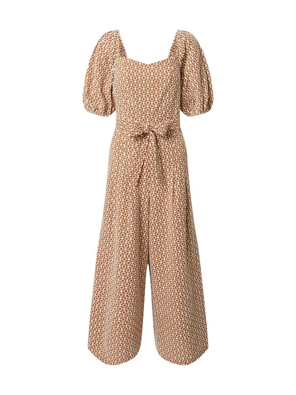 Traffic People Traffic People Kombinezon 'Dandy'  rjava / bela