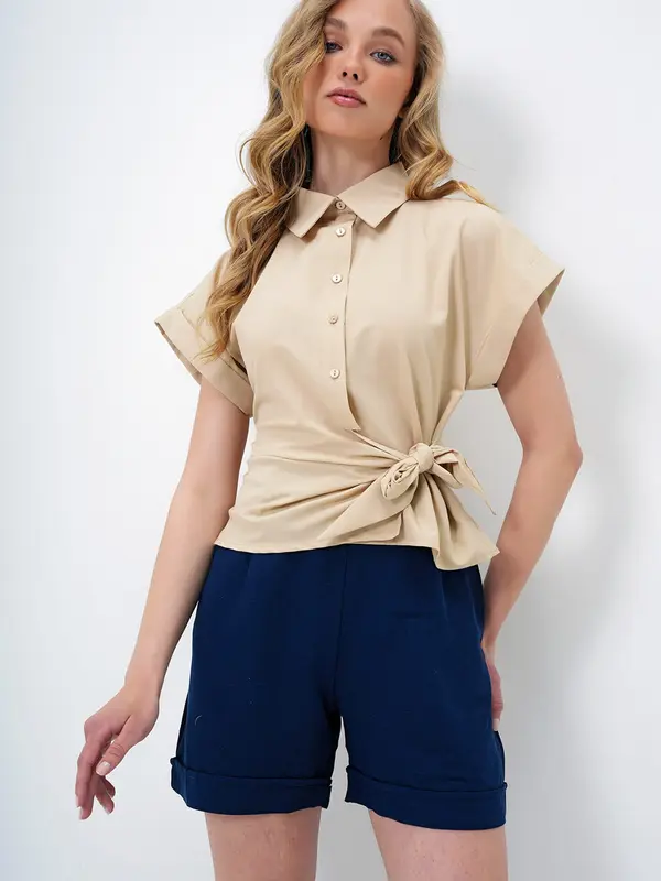 Trend Alaçatı Stili Trend Alaçatı Stili Bluza  bež