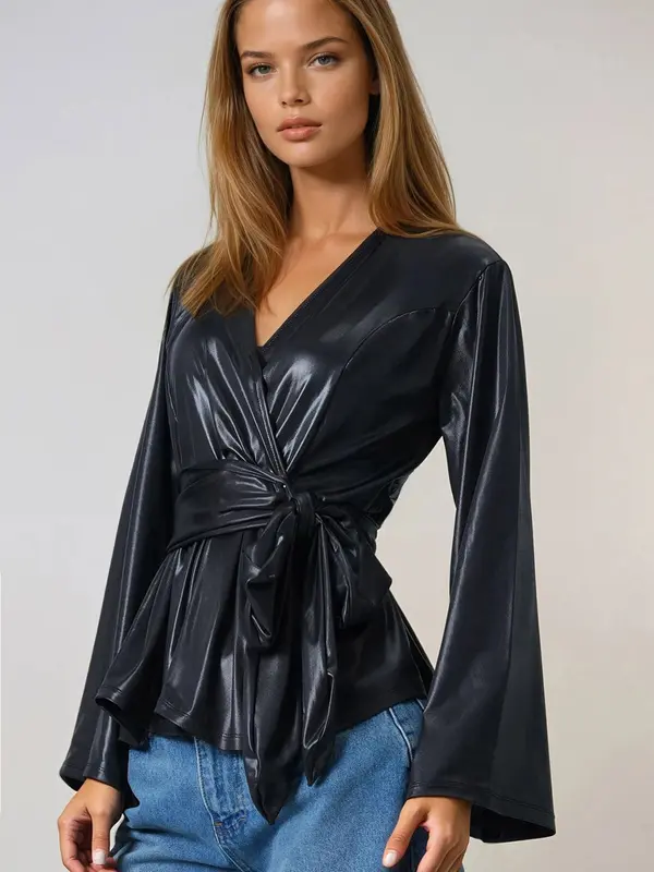 Trend Alaçatı Stili Trend Alaçatı Stili Bluza  črna