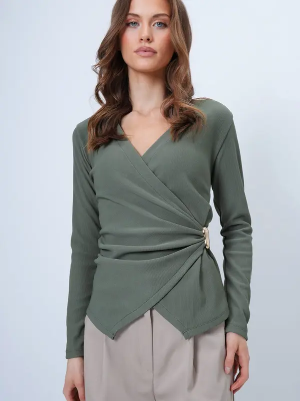Trend Alaçatı Stili Trend Alaçatı Stili Bluza  zelena
