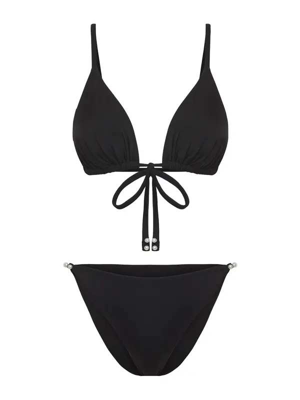 Trendyol Trendyol Bikini  črna / biserno bela