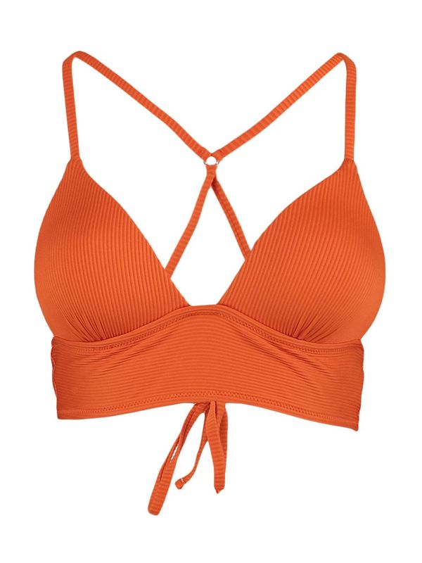 Trendyol Trendyol Bikini zgornji del  temno oranžna