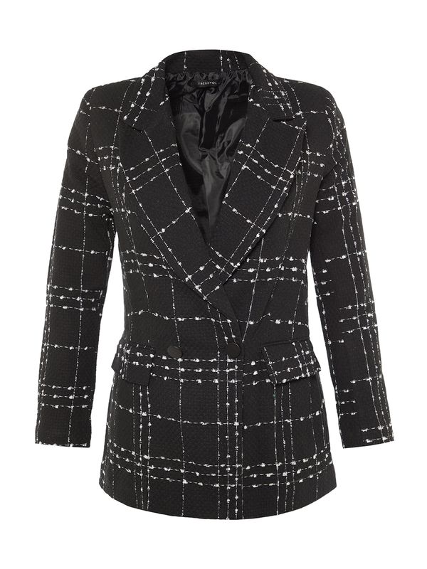 Trendyol Trendyol Blazer  črna / bela