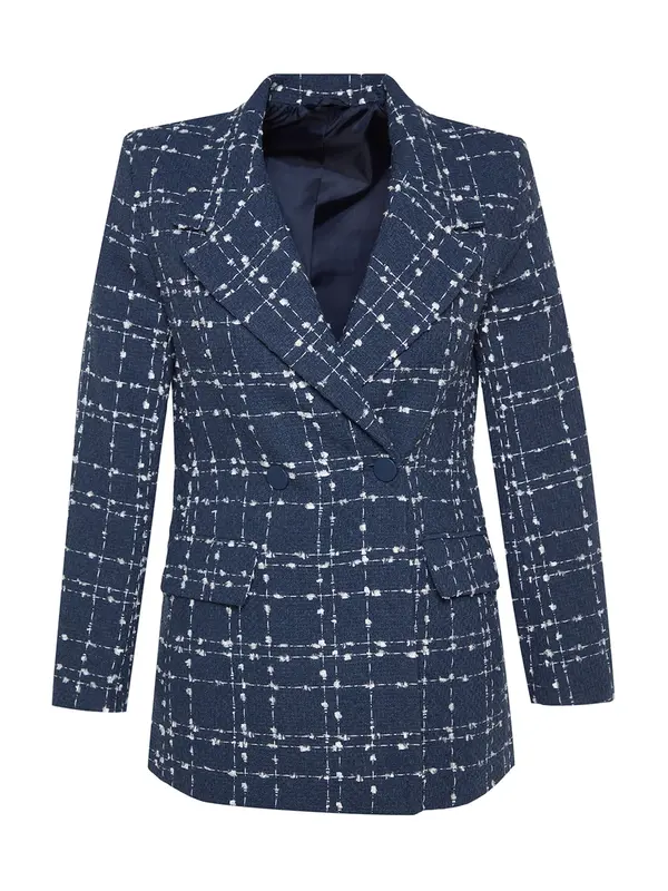 Trendyol Trendyol Blazer  indigo / bela