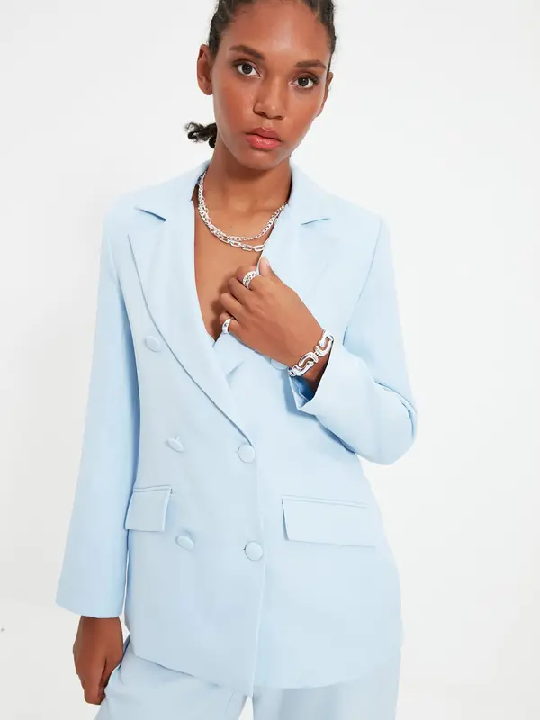 Trendyol Trendyol Blazer  svetlo modra