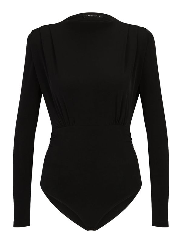 Trendyol Trendyol Bodi majica  črna