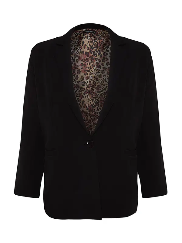 Trendyol Curve Trendyol Curve Blazer  črna