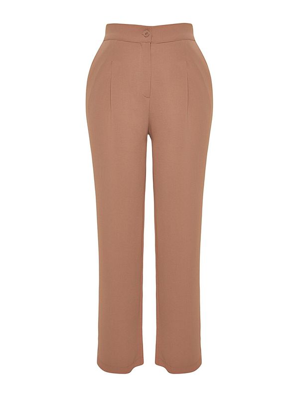 Trendyol Curve Trendyol Curve Hlače z naborki  mokka