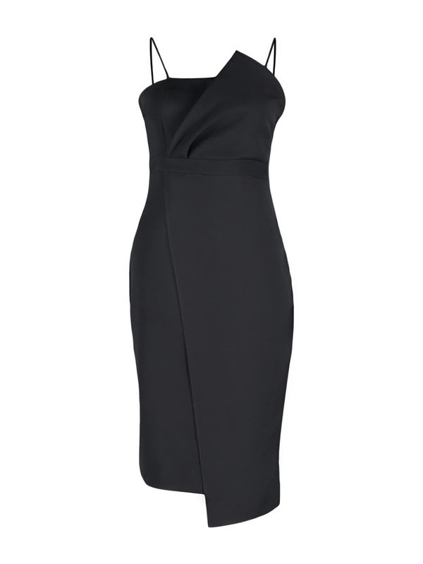 Trendyol Curve Trendyol Curve Koktejl obleka  črna