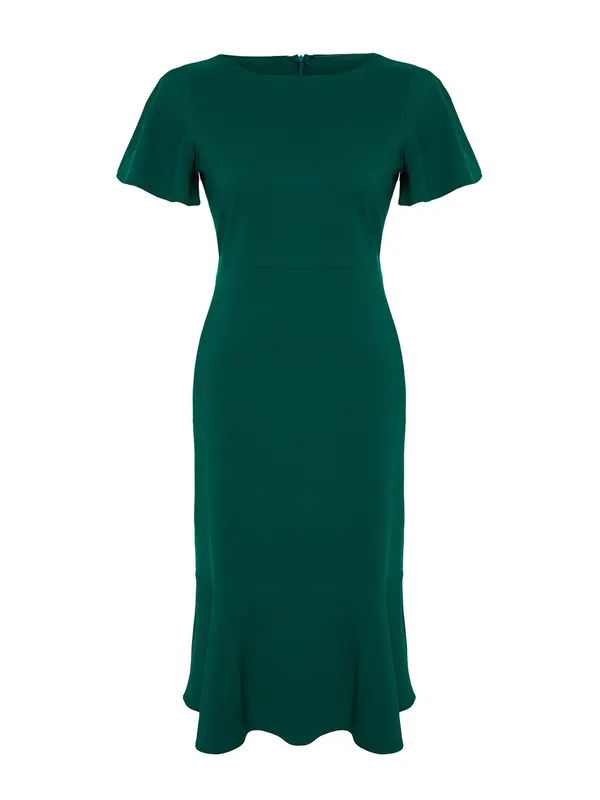 Trendyol Curve Trendyol Curve Obleka  temno zelena