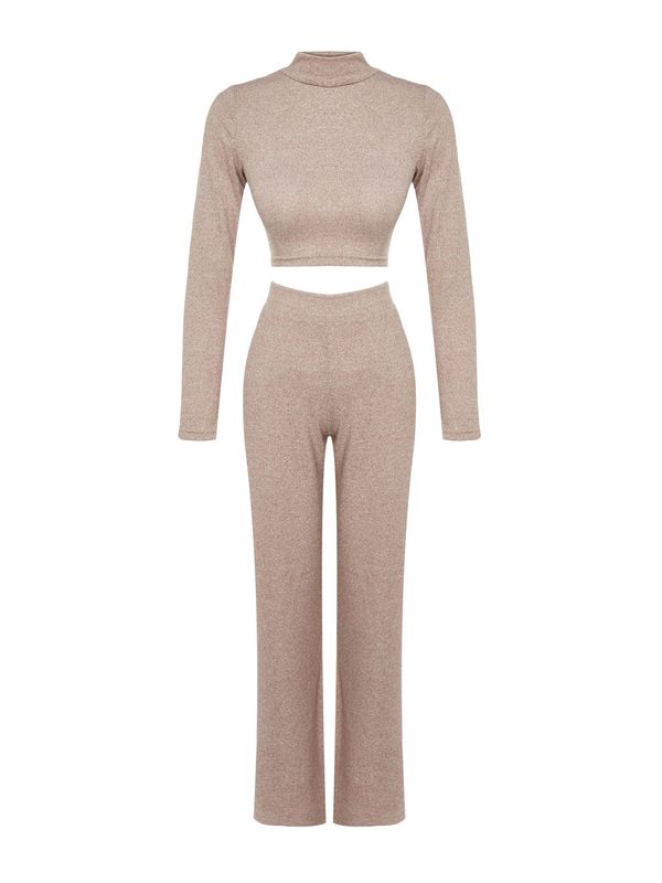 Trendyol Trendyol Hlačni kostim  progasto bež