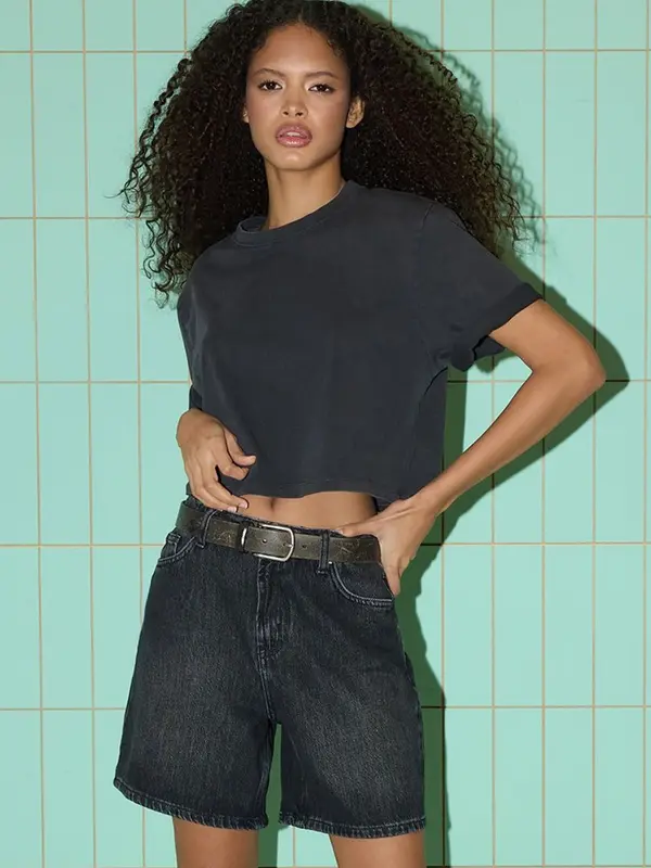 Trendyol Trendyol Kavbojke  črn denim