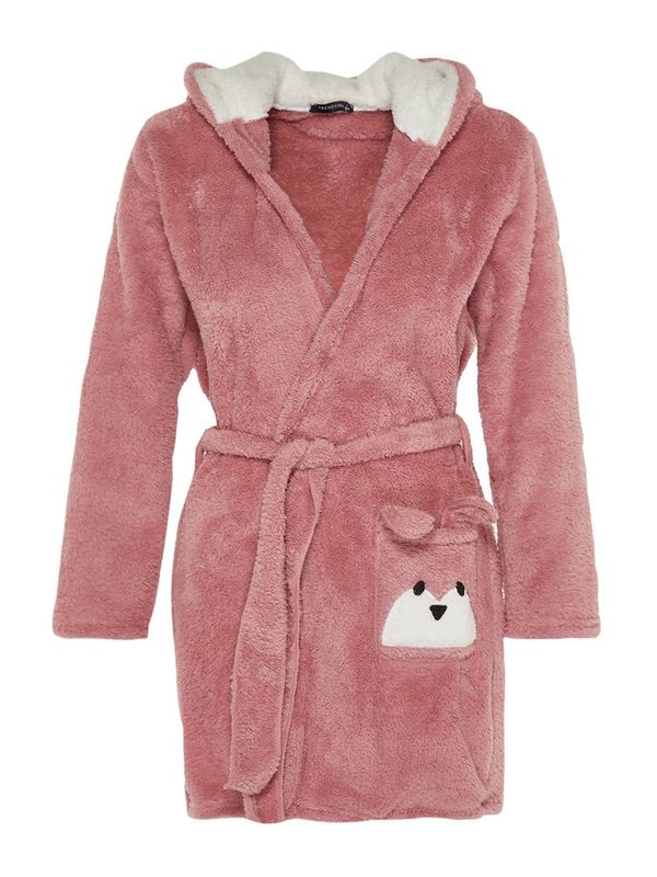 Trendyol Trendyol Kratek kopalni plašč  puder / črna / bela