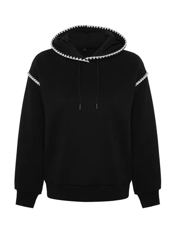 Trendyol Trendyol Majica  črna / bela