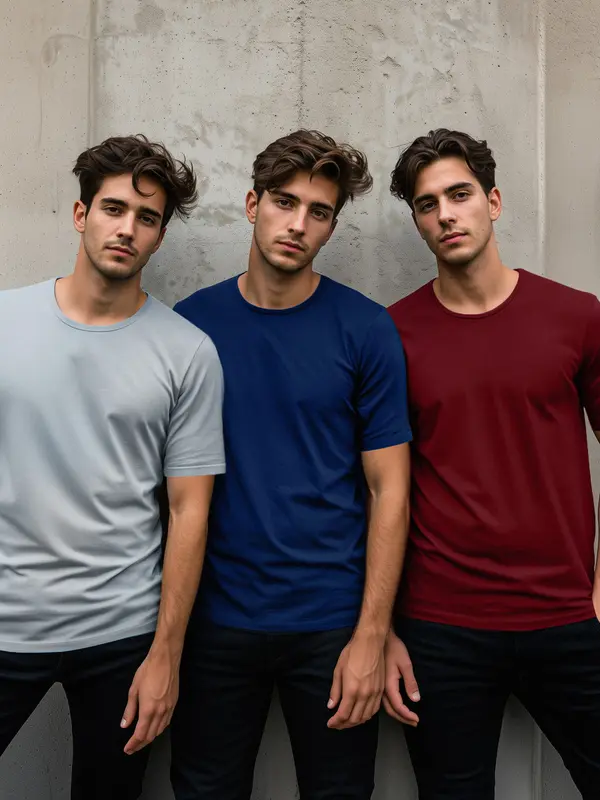 Trendyol Trendyol Majica  mornarska / pastelno modra / burgund