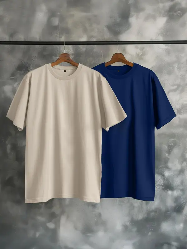 Trendyol Trendyol Majica  temno modra / svetlo siva