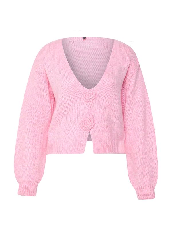 Trendyol Trendyol Pletena jopa  roza