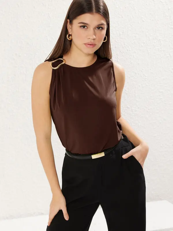 Trendyol Trendyol Top  rjava