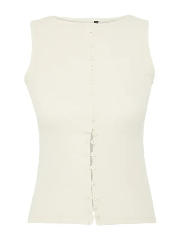 Trendyol Trendyol Top z naramnicami  off-bela