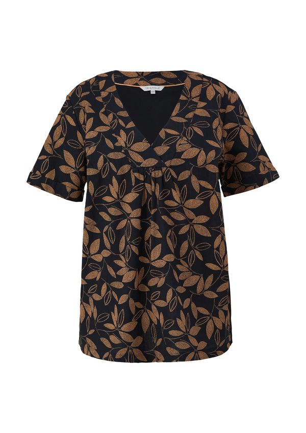 TRIANGLE TRIANGLE Bluza  kostanj rjava / črna