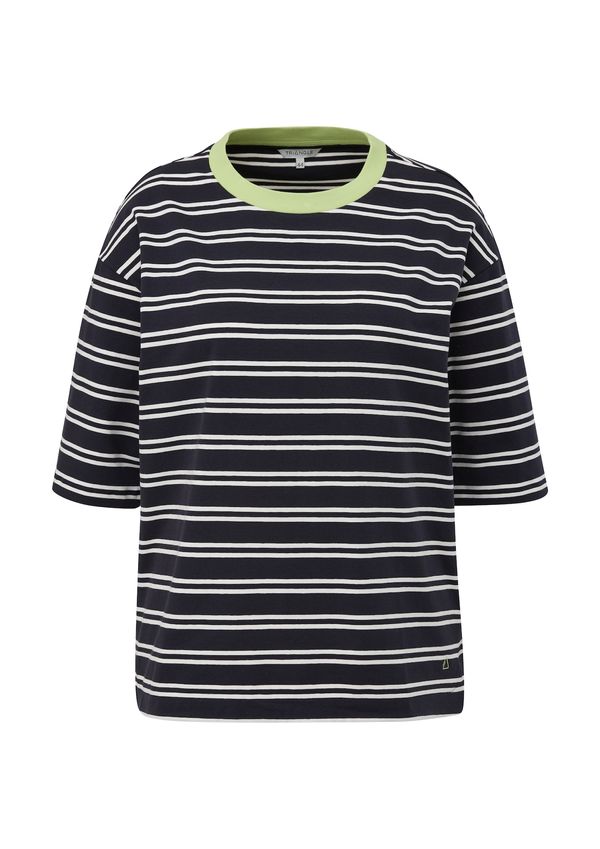 TRIANGLE TRIANGLE Majica  mornarska / svetlo zelena / bela