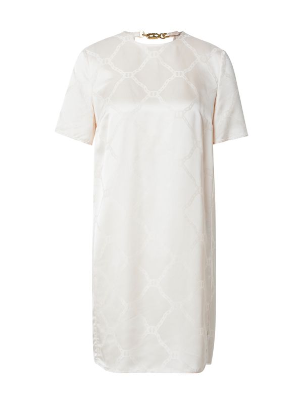 Twinset Twinset Koktejl obleka  svetlo bež / bela