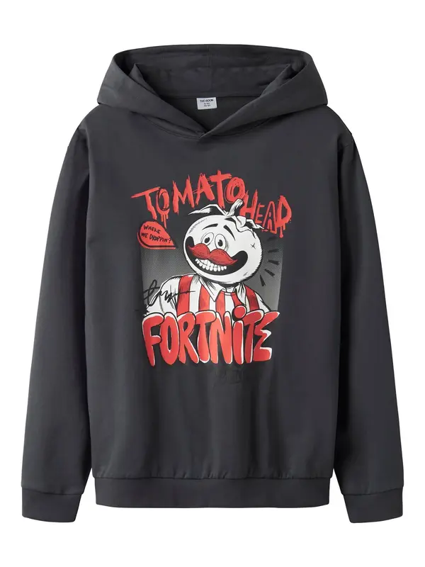 TWO SOON TWO SOON Majica 'Fortnite'  rdeča / črna / bela