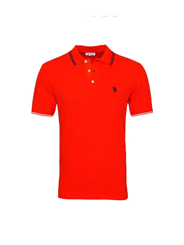 U.S. POLO ASSN. U.S. POLO ASSN. Majica 'Barney'  rdeča / črna / bela