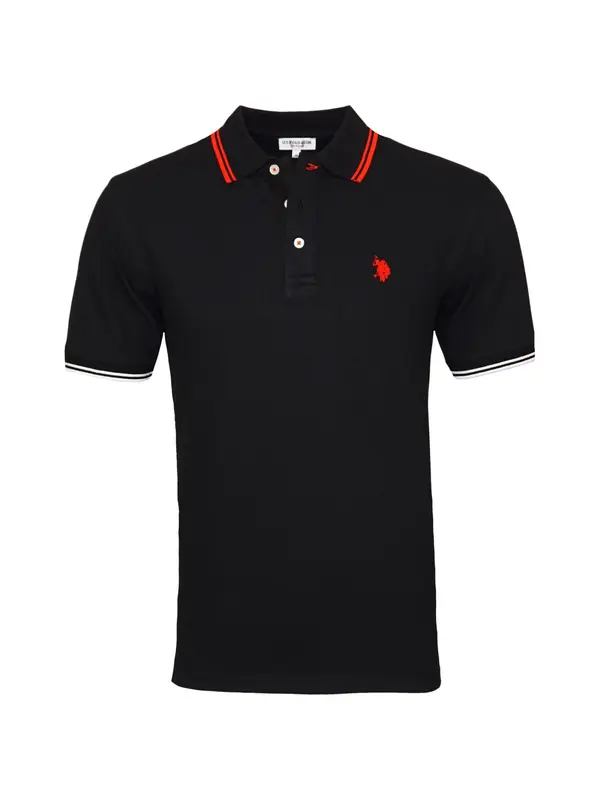 U.S. POLO ASSN. U.S. POLO ASSN. Majica 'Barney'  rdeča / črna