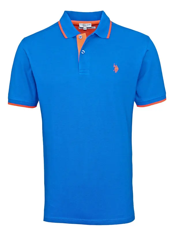 U.S. POLO ASSN. U.S. POLO ASSN. Majica 'Fashion'  modra / oranžna
