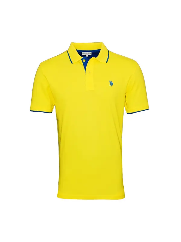 U.S. POLO ASSN. U.S. POLO ASSN. Majica  kobalt modra / rumena