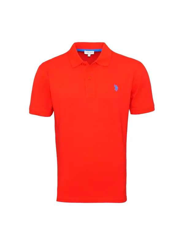 U.S. POLO ASSN. U.S. POLO ASSN. Majica  nebeško modra / neonsko oranžna