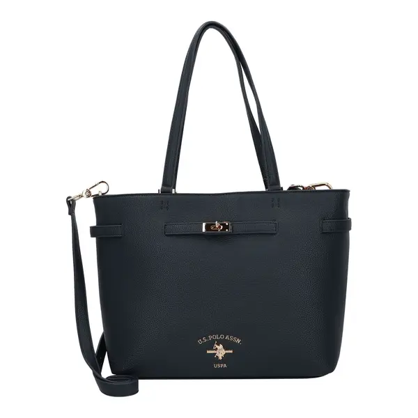 U.S. POLO ASSN. U.S. POLO ASSN. Nakupovalna torba 'Standfort'  marine / zlata