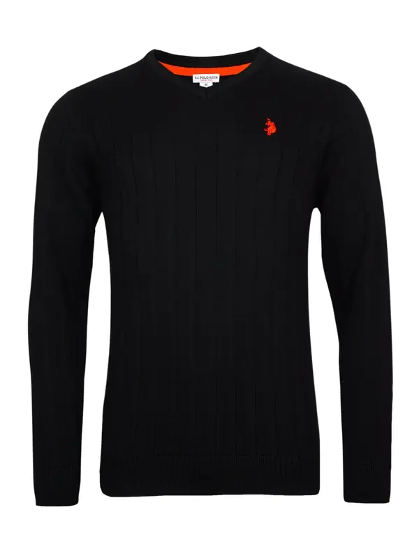 U.S. POLO ASSN. U.S. POLO ASSN. Pulover  ognjeno rdeča / črna