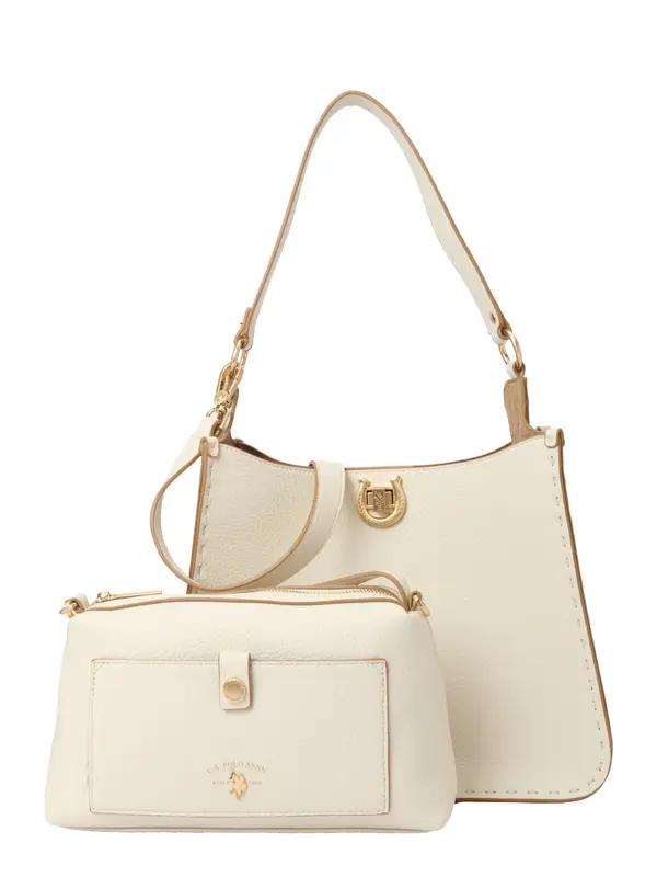 U.S. POLO ASSN. U.S. POLO ASSN. Torba za čez ramo  volneno bela