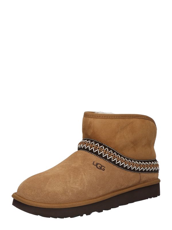 UGG UGG Škornji 'Classic Mini'  rjava / črna / bela