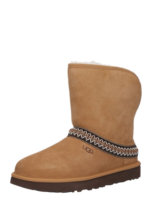 UGG UGG Škornji 'Classic'  umbra / temno rjava / bela