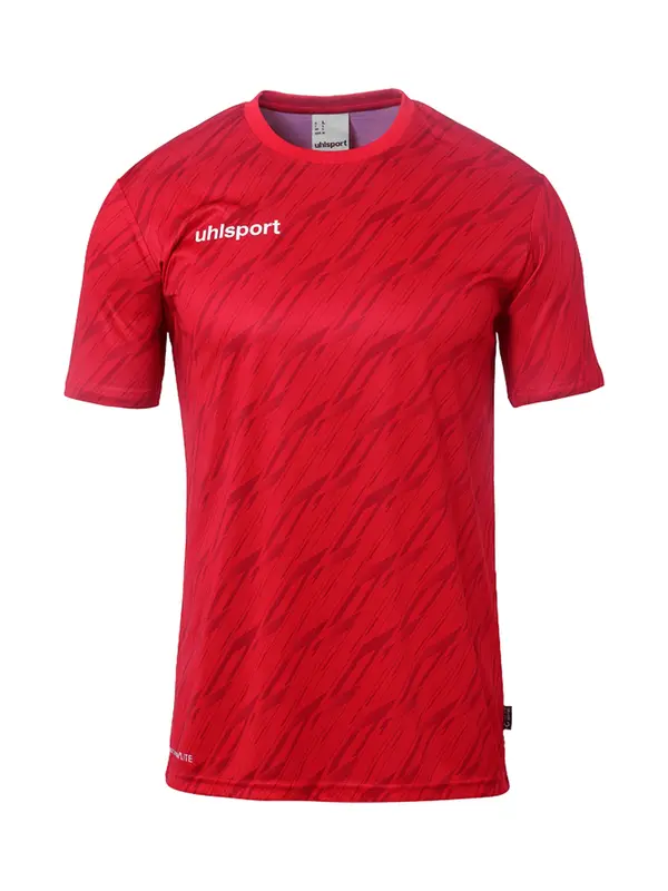 UHLSPORT UHLSPORT Funkcionalna majica 'Progressive 28'  rdeča / temno rdeča / bela