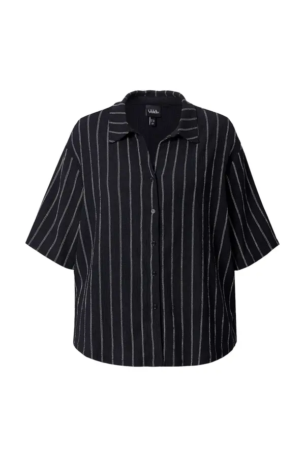 Ulla Popken Ulla Popken Bluza  črna / bela