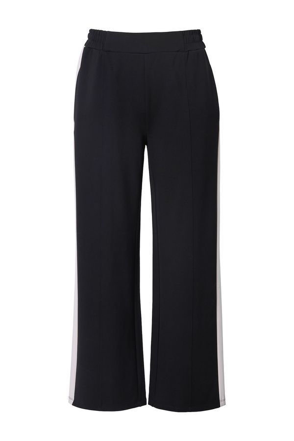 Ulla Popken Ulla Popken Hlače  črna / bela