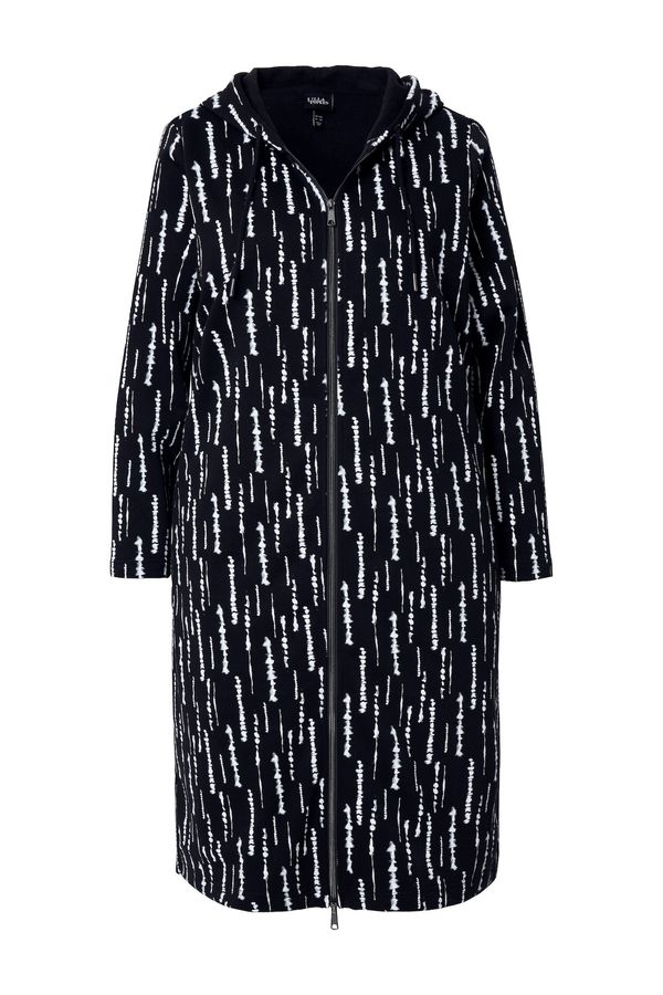 Ulla Popken Ulla Popken Jopa na zadrgo  črna / bela