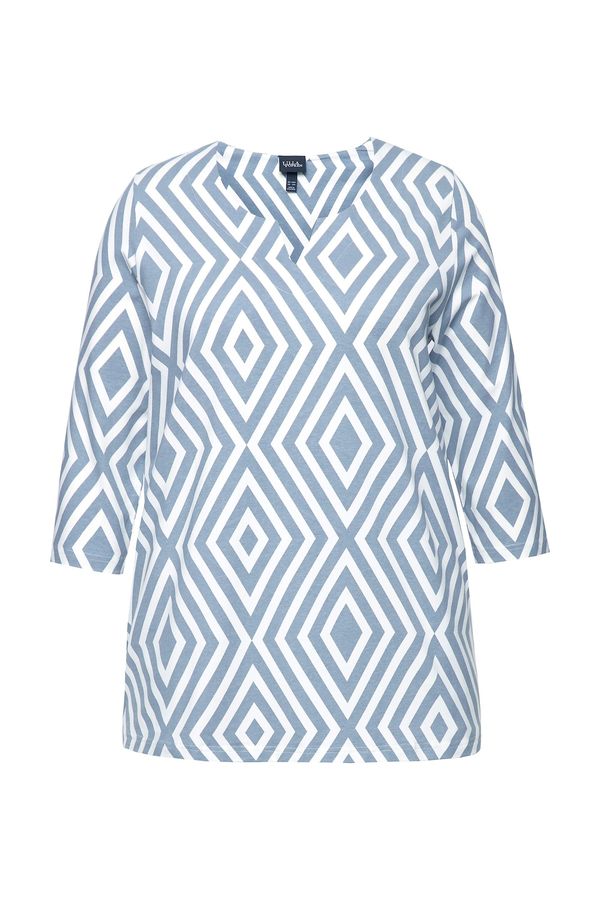 Ulla Popken Ulla Popken Majica  bazaltno siva / bela