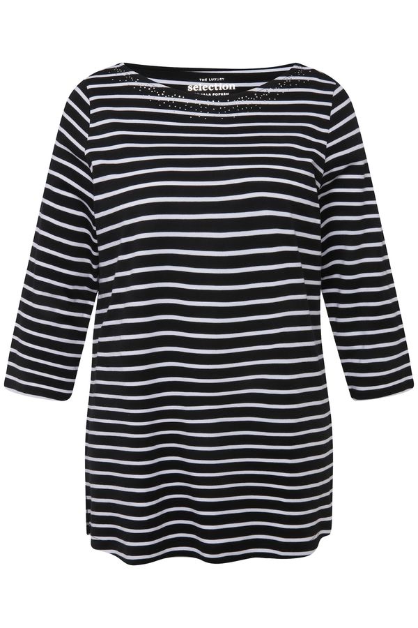 Ulla Popken Ulla Popken Majica  črna / bela